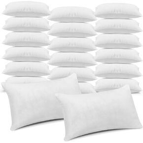 Macarrie 36 Pcs Queen Size Pillows for Sleeping Standard Size Inserts Hotel Bed Pillows Bulk for Stomach Back and Side Sleepers Machine Washable (30 x 20 Inches)