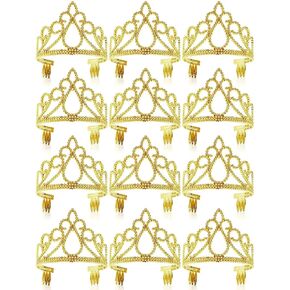 Blue Panda 12 Pack Tiara for Girls ، Princess Dress Up Crown Up Crown Contract Contract Form