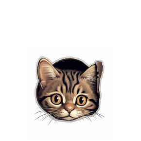 Cute Cat Emoticons Wall Stickers, Removable Vinyl Cats Wallpaper Murals, 3D Art Home Decor Cat Decal for Children Bedroom Living Room Cat Lover Gifts 8 inch (Design 6)
