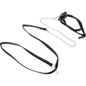 iplusmile Turtle Harness and Leash - Pet Tortoise Leash Leash Tortoise Harness Strap Pet Adjustable Collar Leash Tortoise Walking Control Rope-Size S (Black) Rope Leash Reptisoil