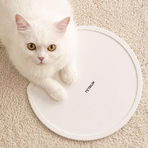 Stone Dry Mat for Pets, Absorbent Pet Feeding Mat for Food, Water Bowls Quick Drying Mat for Pet Cat Water Fountains Natural Diatomaceous Earth Non-Slip Dog Cat Accessories for Messy Drinkers