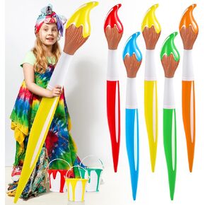 5 Pcs 43.3 Inch Giant Inflatable Paint Brushes Large Colored Blow up Paint Brushes Paintbrush Balloons Prop Kit for Back to School Inflatable Decorations Birthday Party Favor