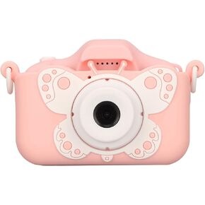 X7 Butterfly Kids Camera with 2 Inch Screen, Dual Cameras, Support MP3 Video Recording Toddler, ABS and Silicone Material, for Kids Ages 3 to 10 Years Old, Birthday Gift()