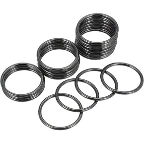 PATIKIL Metal O Rings, Electroplated Zinc Alloy O Ring Buckle Seamless Welded Round Rings