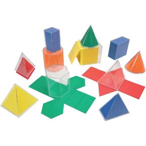 EAI Education GeoModel Jumbo Assies القابلة للطي - 11 مواد صلبة و 11 شباك