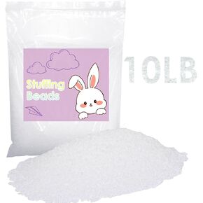 10 lb Poly Pellets, Poly Propylene Pellets Weighted Stuffing Beads, Bean Bag Filler Beads, Weighted Beads for Stuffed Animals, Weighted Beads for Bean Bags, Doll, Blankets and Crafts