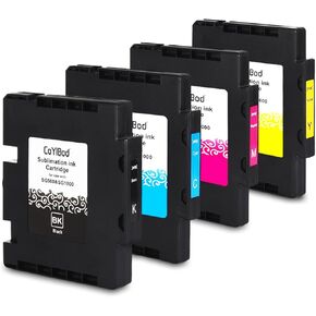 Sublimation Ink Cartridge Latest Upgraded Chip Compatible for SG500 SG1000 Sawgrass Virtuoso SG500 SG1000 Printers（Black, Cyan, Magenta, Yellow）