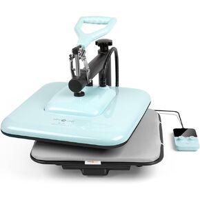 HTVRONT Heat Press Machine for T Shirts - 15x15 Heat Press Machine Swing Away - Professional Heat Press for Sublimation, Vinyl, Heat Transfer Projects, Heats Up Fast & Distribute Heat Evenly (Blue)