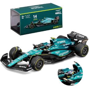 2023 Bburag New 1:43 F1 AMR23#14 Alonso Alloy Car Model Formula Racing for DieCast 1/43 Aston Martin #14 Acrylic Packaging Version Static Adult Collection Gift