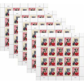 Cats & Dogs Forever First Class Postage Stamps – Perfect for Weddings, Anniversaries, Valentine’s Day, Engagements, Graduations & Special Invitations (100 Stamps) 5 Pack