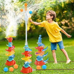 Sprinkler Water for Kids ، 3 في 1 لعبة طائرة هليكوبتر للبنات الفتيات ، ألعاب الكلاب المائية ، لعبة كرة الصيد ، لعبة Play Summer Party ، Outside Toys ، Lawn Backyard ، لعبة Garden Game للأطفال الذين تتراوح أعمارهم بين 3 4 5 6 7 8