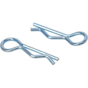 MEUS RACING 100pcs Aluminum R-Clips Body Clips Buckles for 1/18 1/16 1/24 RC Model Car Upgrade Parts Accessories (Green)