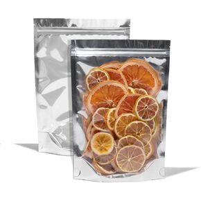 Spartan Industrial - 7" X 10" Aluminum Stand-Up Pouches - Pack of 500 Resealable Silver Bags for Smell-Proof Food Storage and Packaging, Cosmetics, Handmade Goods, and More