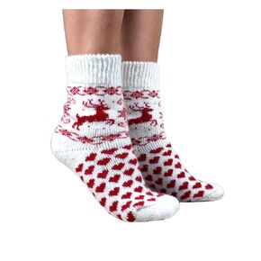 Heart Thick Winter Socks, Warm Wool Socks for Women, Size M (7-9 US)