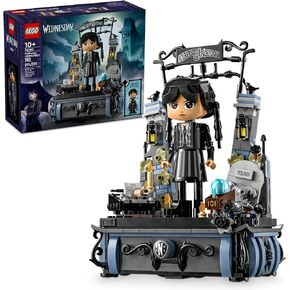LEGO Wednesday Addams Figure - Building Toy for Kids, Girls & Boys, Ages 10+ - Collectible Wednesday Addams Doll with Display for Fans - Gift Idea for Birthday - 76780