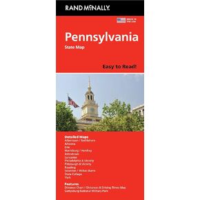 Rand McNally Easy to Read: Pennsylvania State Map