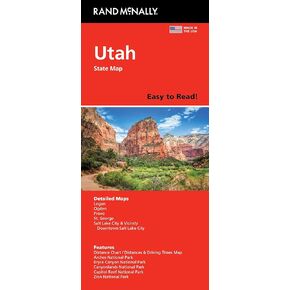Rand McNally Easy to Read: Utah State Map