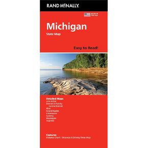Rand McNally Easy to Read: Michigan State Map
