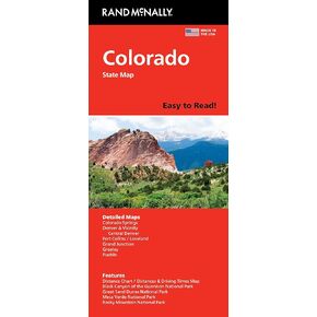 Rand McNally Easy to Read: Colorado State Map