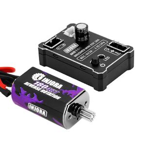 INJORA MB100 20A Brushed Mini ESC with 180 Motor 48T for TRX4M Upgrade 1/18 RC Crawler