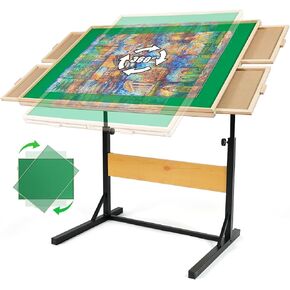 ALL4JIG Puzzle Board for Adults Gifts, Wooden Jigsaw Puzzle Table with 4 Drawers, Portable Puzzle Table, for 1500 Pieces