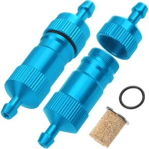 2Pcs RC Engine Fuel Filter w/Copper Filter Element Compatible with HSP Traxxas Redcat 1/8 1/10 Nitro Car, RC Boat Airplane