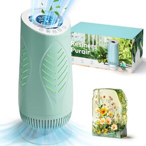 Resiners Purair Air Purifier for Epoxy Resin, Remove 83% TVOC—SGS Certified, HEPA Air Filter Purifier with Air Filtration System for Resin Molding & Casting, Epoxy Resin Tools Accessories Supplies