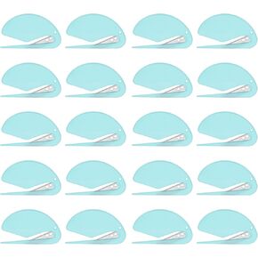 PATIKIL Letter Opener Envelope Slitter, 20 Pcs Mail Slitter with Blade Safe Mail Opener for Paper Package Open for Home, Office, Light Blue