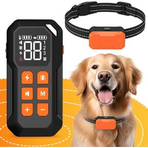 Wireless Dog Fence,Electric Fence for Dogs,Dog Training Collar with Remote Control,Up to 985ft Adjustable,Dog Fence Wireless Ipx7 Waterproof