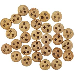 GAWEGM Ship Model Building Kit Accessory - 20pcs Wooden Deadeye Ancient Sailing Boat Model Accessories Ship Model Pulley 6mm