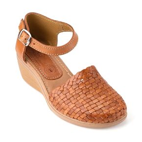 Leather Platform Huarache Sandals for Women - Comfortable Boho Mexican Shoes - Model 15H02 (6)