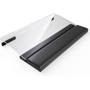 Computer Keyboard Stand Acrylic Tilted Keyboard Holder for Easy Ergonomic Typing&Working, 3-Level Height Adjustment Keyboard Riser with Wrist Rest for Keyboard,Keyboard Storage for Office,Home