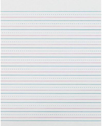 Pacon Paczp2413 Zaner-Bloser Sulphite Writing Paper ، خط الوسط المنقط ، الصف 2 ، 1/2 "× 1/4" × 1/4 "محكم ، 8" × 10-1/2 "، 500 ورقة in Saudi Arabia