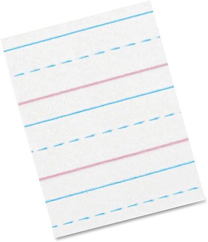 Pacon Paczp2413 Zaner-Bloser Sulphite Writing Paper ، خط الوسط المنقط ، الصف 2 ، 1/2 "× 1/4" × 1/4 "محكم ، 8" × 10-1/2 "، 500 ورقة in Saudi Arabia
