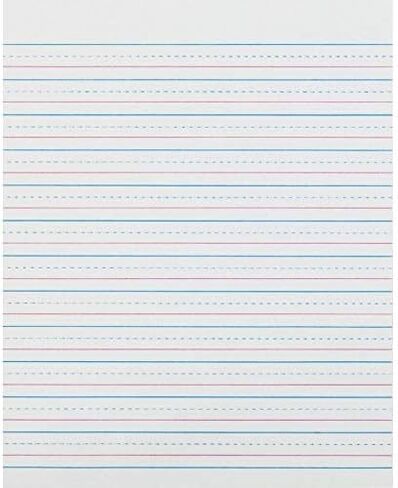 Pacon Paczp2413 Zaner-Bloser Sulphite Writing Paper ، خط الوسط المنقط ، الصف 2 ، 1/2 "× 1/4" × 1/4 "محكم ، 8" × 10-1/2 "، 500 ورقة in Saudi Arabia