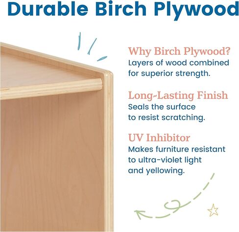 ECR4KIDS SOLER 16 قسم ، أثاث الفصول الدراسية ، طبيعي in Kuwait