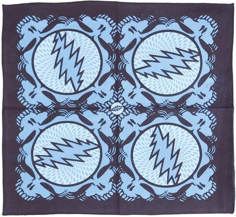 Sunshine Joy Grateful Dead Spin Yr Face SYF Bandana 22x22 Inches Tan in Saudi Arabia