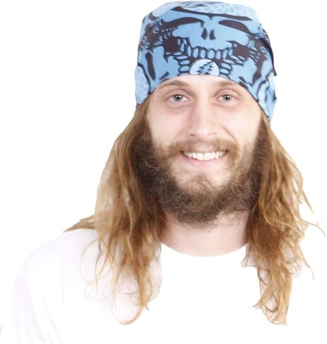 Sunshine Joy Grateful Dead Spin Yr Face SYF Bandana 22x22 Inches Tan in Saudi Arabia