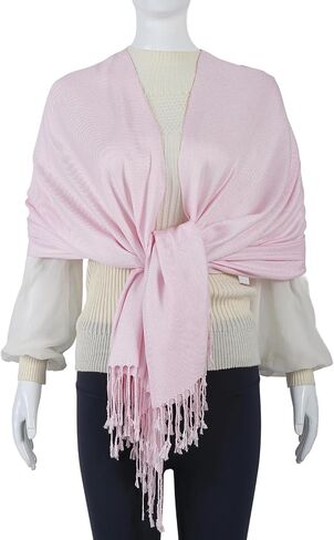 Pashmina Feel Shawl Wraps for Women Evening Dresses and Wedding Cover Up Formal Soft Silky Rave Scarf Elegant in Saudi Arabia