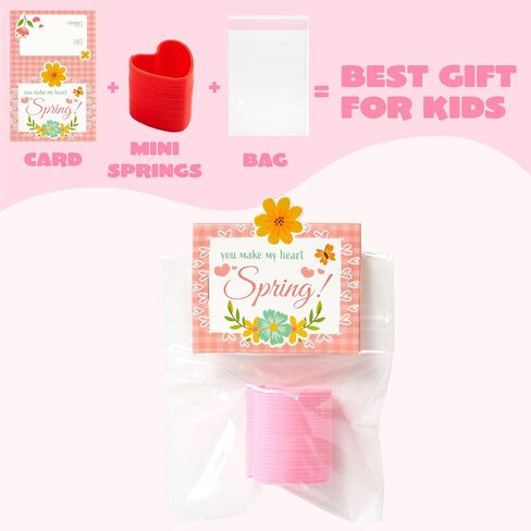 حزم Joyin 30 حزم حفل عيد الحب ، وألعاب Coil Coil Coil Coil متعددة الألوان ، وجوائز مدرسية وحشائش Goodie Bag ، وألعاب تململ الإجهاد لتبادل الفصل الدراسي للأطفال in Kuwait