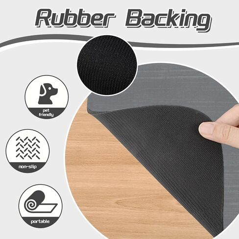 Cat & Dog Feeding Mat for Food and Water Bowl,Pet Eating mat,Absorbent-Non-Slip.Quick Dry Dog Water Bowl Dispenser Mat,Backing Pet Placemat for Messy Drinkers,Grey.Dog Paw-11.8x19.7 in in Saudi Arabia