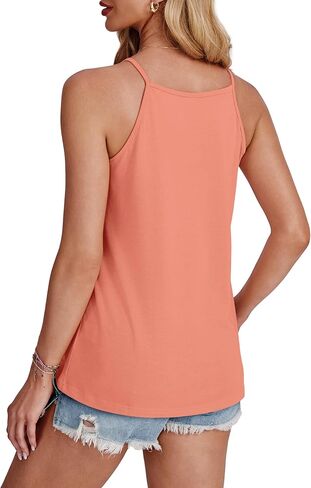 WEESO Womens Tank Tops Dressy Casual Pleated Halter Camisole Tops Summer Outfits Sleeveless Fashion 2025 in Kuwait