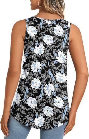 LONGYUAN Women's Tank Tops 2025 Summer Tunics Casual Sleeveless Shirts Ladies Loose Fit Blouses S-4XL in Saudi Arabia