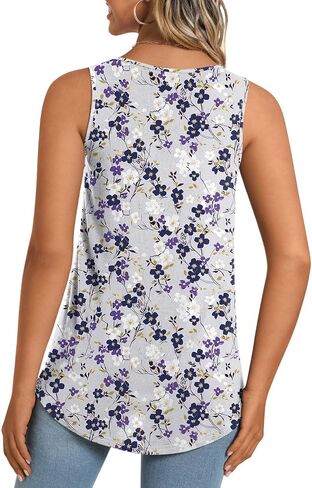 LONGYUAN Women's Tank Tops 2025 Summer Tunics Casual Sleeveless Shirts Ladies Loose Fit Blouses S-4XL in Saudi Arabia