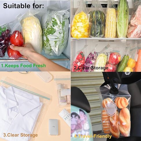 حقيبة تخزين للحيوانات الأليفة Meow & Woof لـ Travel Food Grade ، حاوية أكياس طعام يمكن التخلص منها للتخييم ، الرحلة ، أساسيات السفر متعددة الوظائف مع شريط الختم ، الحمل السهل ، BPA مجاني ، 4 رطل ، in Kuwait