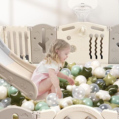 TRENDPLAY Star Ball Pit Balls 50 100 200 500 for Toddlers - Ball Pit Ball Shapes Plastic Balls for Boys Girls Ball Pit Fun, Birthday Party, Christmas Decoration in Saudi Arabia