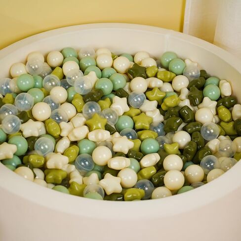 TRENDPLAY Star Ball Pit Balls 50 100 200 500 for Toddlers - Ball Pit Ball Shapes Plastic Balls for Boys Girls Ball Pit Fun, Birthday Party, Christmas Decoration in Saudi Arabia
