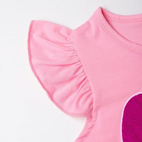 مجموعة تنورة للفتيات مكونة من قطعتين ملابس صيفية للأطفال الصغار بأكمام مكشكشة وتي شيرت وعقدة على شكل فيونكة وتنورة توتو مجموعة ملابس in Kuwait