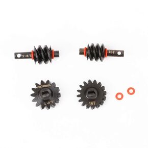RCAWD SCX24 AX24 14% Speed Decrease Worm Gear Set, 16T 14T for Axial Bronco C10 Deadbolt Wrangler JLU CRC JT Gladiator Dodge Power Wagon 1/24 Front Rear Upgrades