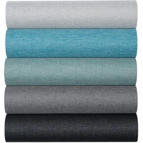 10pcs Book Cloth ، 14 "× 10" ، سطح النسيج المدعوم ، قطعة قماش لربط الكتب ، نسيج ملزم للكتاب ، 5 ألوان قطعة قماش لغطاء الكتب DIY ، ورقة ربط الكتب (النمط أ)